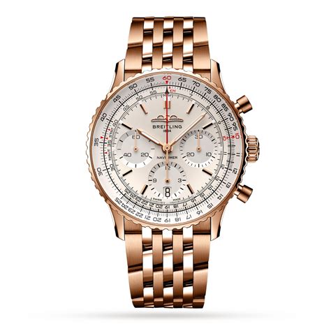 breitling navitimer chronograph 41 red gold mercury|breitling navitimer automatic 41mm.